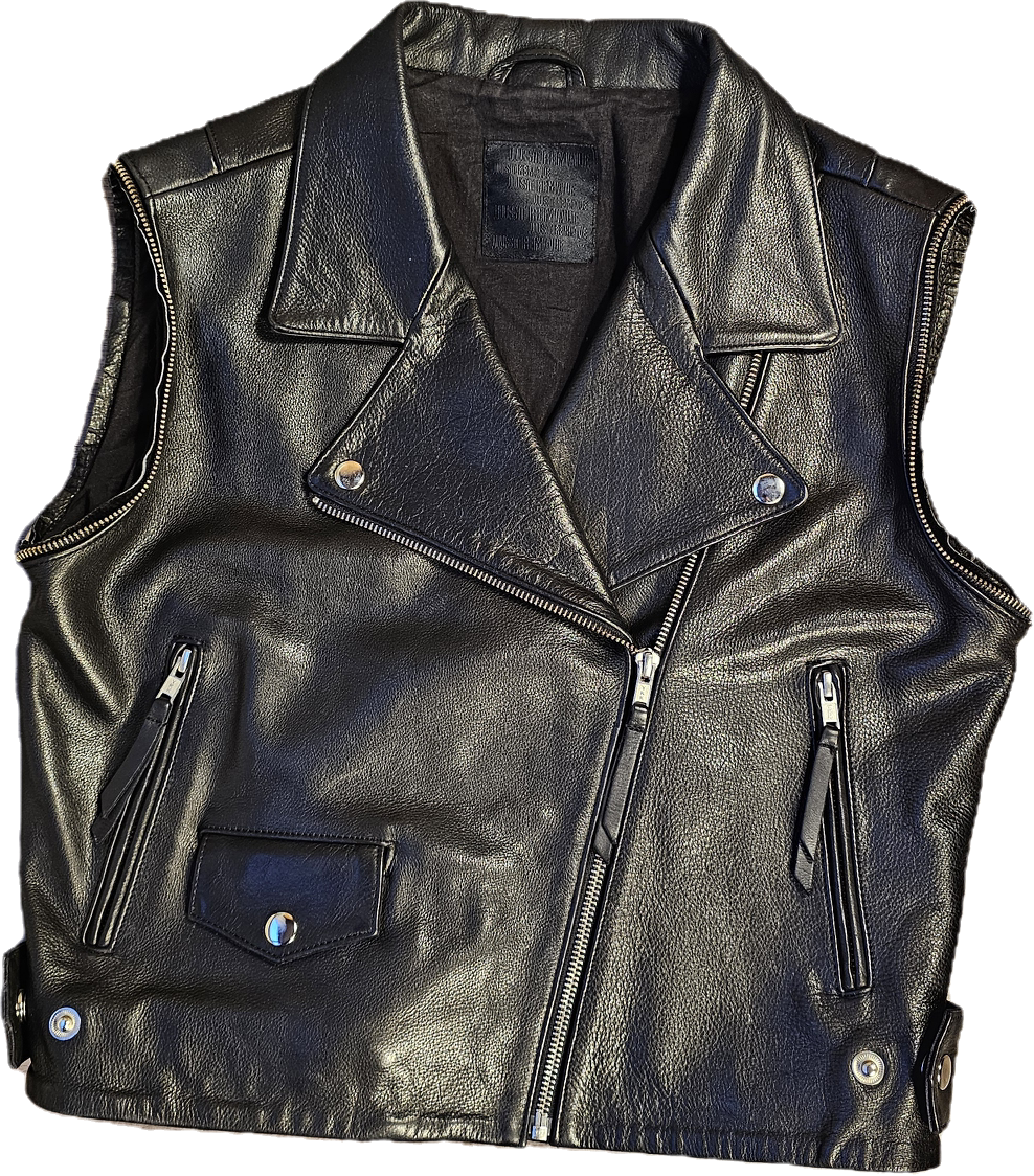 Lederjacke/Weste JUST FEMALE Gr. M/38