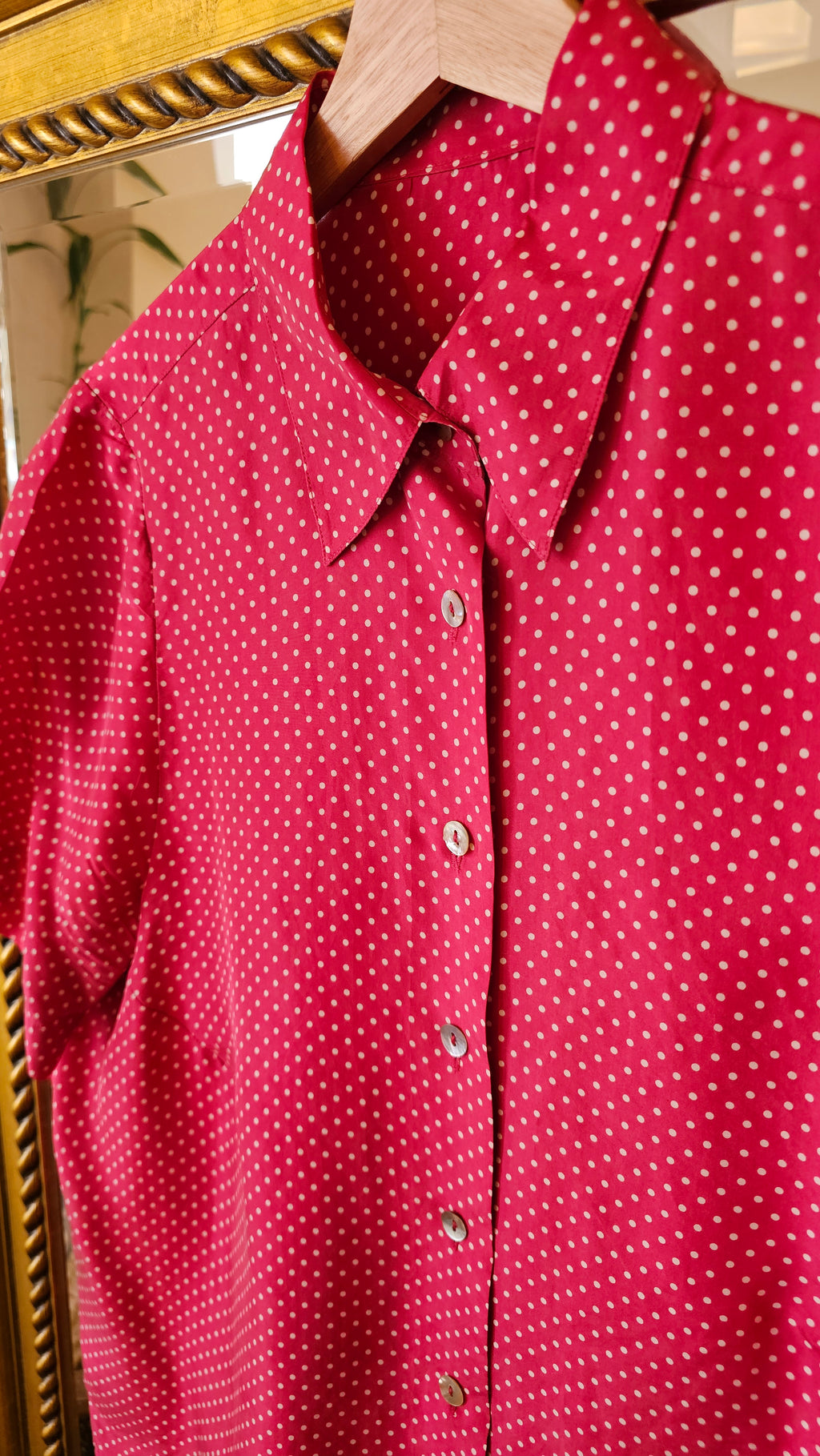 Seidenbluse VINTAGE Gr. L 40